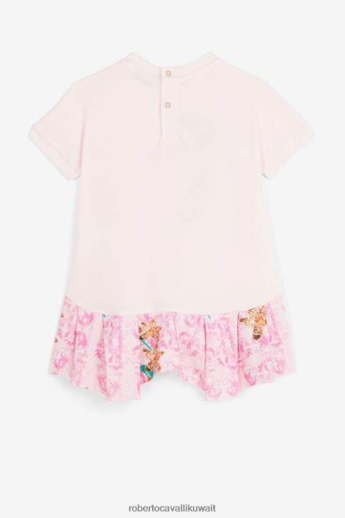 Roberto Cavalli فتيات أزرق فستان دانتيل مطرز ملابس 4H40H1468