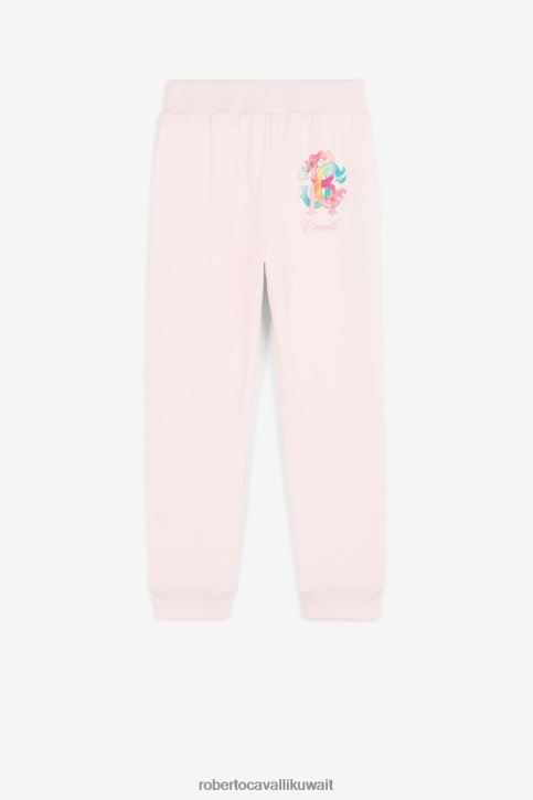 Roberto Cavalli فتيات قبالة الأبيض تيشيرت بطبعة سمكة وشعار الماركة ملابس 4H40H1476