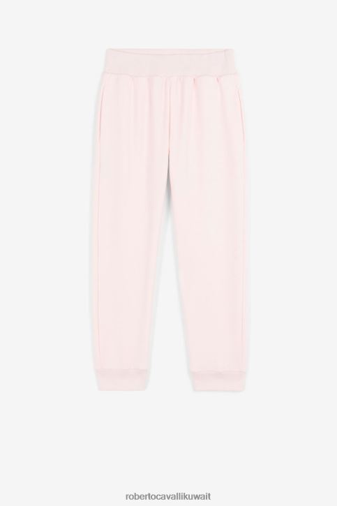 Roberto Cavalli فتيات لون القرنفل بنطال رياضي بطبعة شعار الماركة ملابس 4H40H1477