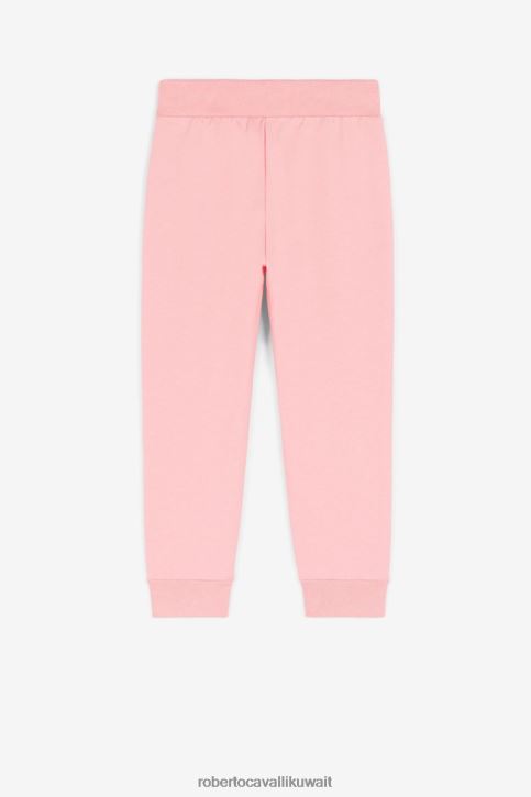 Roberto Cavalli فتيات لون القرنفل بنطال رياضي بطبعة شعار الماركة ملابس 4H40H1477