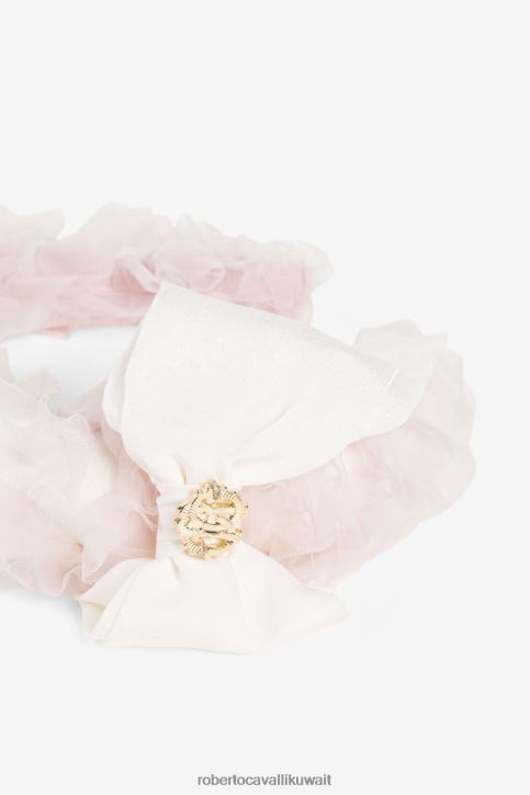 Roberto Cavalli فتيات أسود / عسكري طوق شعر مزين بلوحة الشعار مُكَمِّلات 4H40H1492