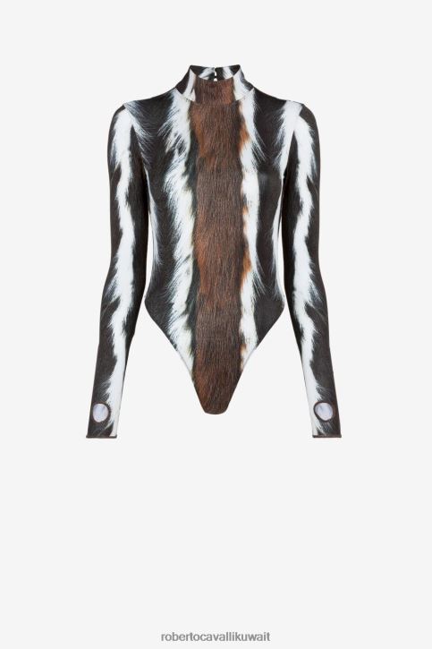 Roberto Cavalli نحيف متعدد الألوان بدلة بطبعة حيوان ملابس 4H40H150