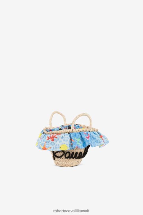 Roberto Cavalli فتيات أصفر بنطال رياضي بطبعات جاكوار وزهور ملابس 4H40H1502