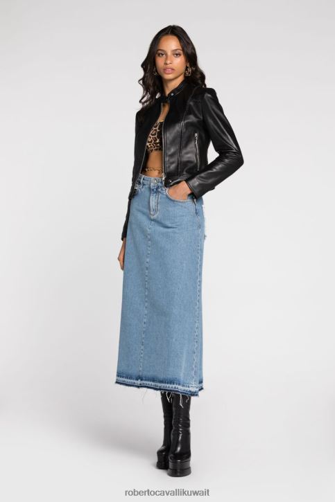 Roberto Cavalli نحيف موضة قميص بطبعة الحرية ملابس 4H40H151