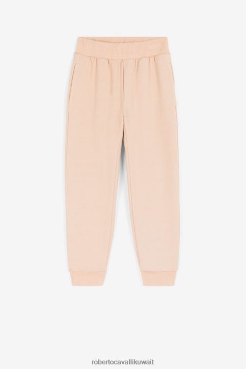 Roberto Cavalli فتيات مسحوق وردي بنطال رياضي بطبعة زنبق الماء ملابس 4H40H1537