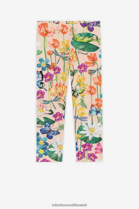 Roberto Cavalli فتيات متعدد الألوان طماق بطبعة زهور ملابس 4H40H1538