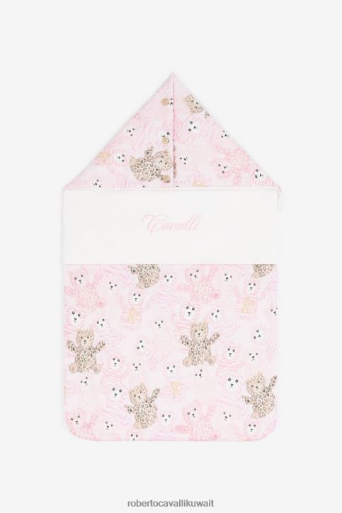 Roberto Cavalli فتيات لون القرنفل عش الطفل بطباعة دمية دب مُكَمِّلات 4H40H1547