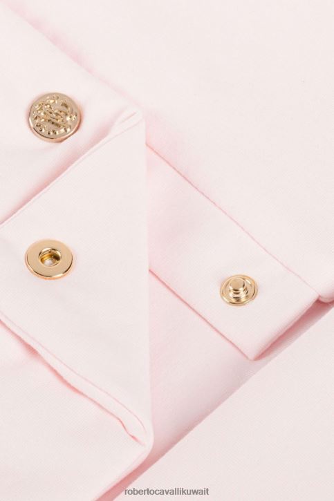 Roberto Cavalli فتيات ازرق متوسط جينز مطرز بالزهور ملابس 4H40H1550