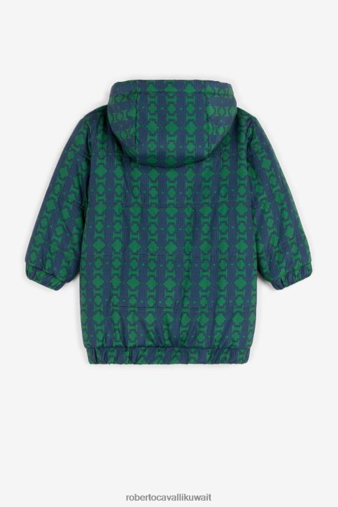 Roberto Cavalli أولاد ازرق فاتح بنطال رياضي بطبعة دمية دب ملابس 4H40H1580