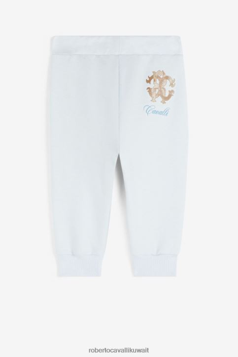 Roberto Cavalli أولاد بيانكو قميص بولو بطبعة مونوغرام ملابس 4H40H1590