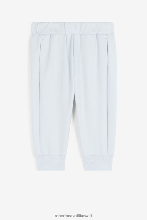 Roberto Cavalli أولاد أزرق بنطال رياضي بطبعة مونوغرام ملابس 4H40H1591