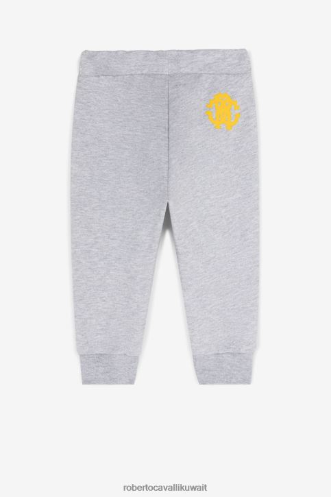 Roberto Cavalli أولاد قبالة الأبيض تيشيرت قطن ببروش شعار الماركة ملابس 4H40H1594