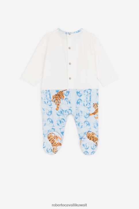 Roberto Cavalli أولاد أسود صنادل بطبعة الشعار أحذية 4H40H1637