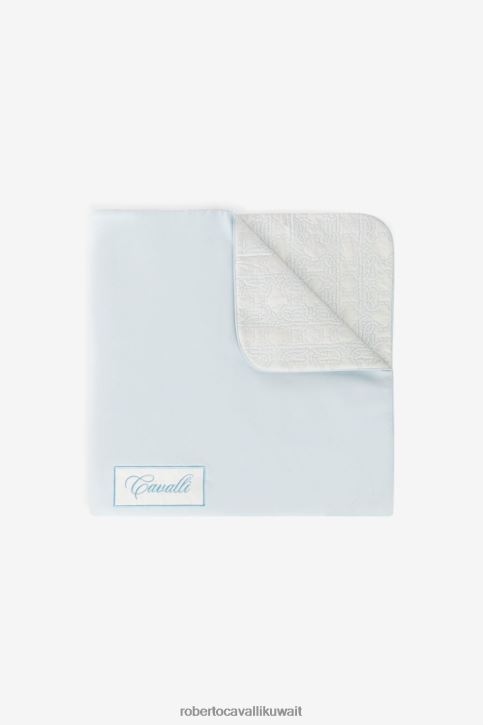 Roberto Cavalli أولاد ازرق فاتح بطانية أطفال بشعار الماركة مُكَمِّلات 4H40H1661