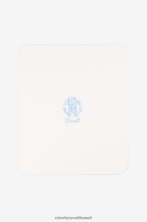 Roberto Cavalli أولاد ازرق فاتح بطانية قطن بطبعة ديناصور مُكَمِّلات 4H40H1662