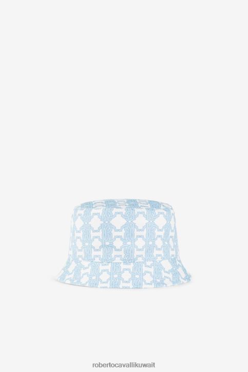 Roberto Cavalli أولاد ازرق فاتح طقم حقيبة تغيير بطبعة مونوغرام آر سي مُكَمِّلات 4H40H1664