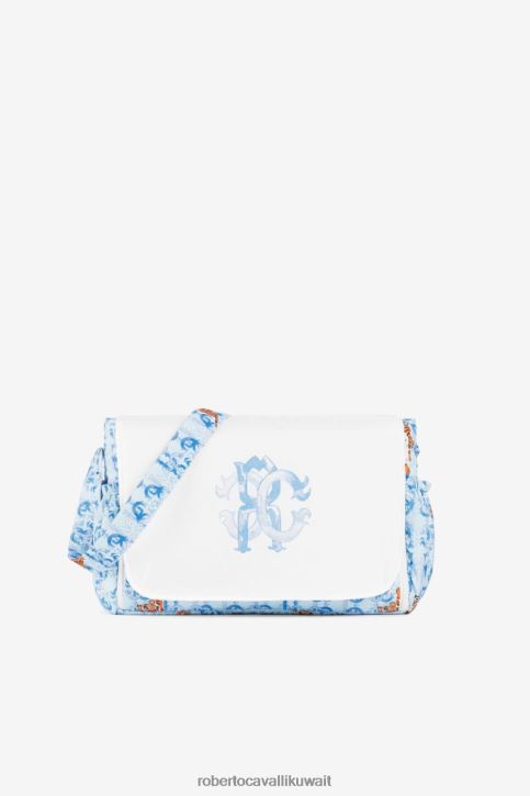 Roberto Cavalli أولاد ازرق فاتح حقيبة تغيير بطبعة نمر مُكَمِّلات 4H40H1671