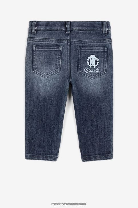 Roberto Cavalli أولاد الأخضر العسكري قميص بطبعة نمر ملابس 4H40H1693