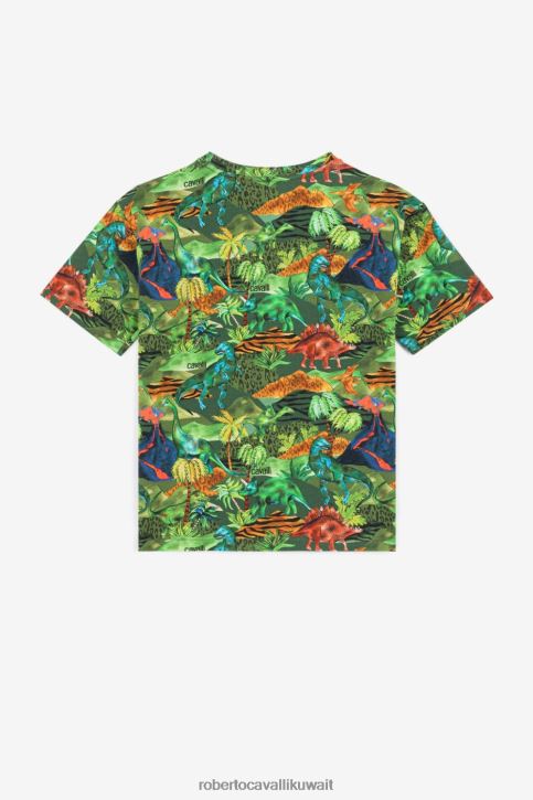 Roberto Cavalli أولاد ازرق متوسط جينز مطرز بشعار المونوغرام ملابس 4H40H1694