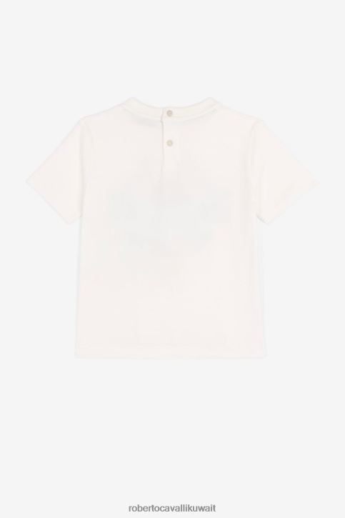 Roberto Cavalli أولاد أزرق غامق آر سي جينز مطرز بحرف المونوغرام ملابس 4H40H1711