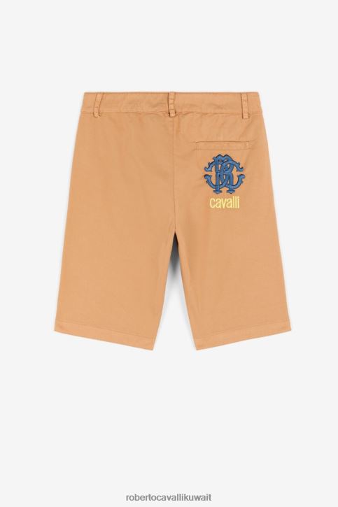 Roberto Cavalli أولاد أزرق تي شيرت قطن بطبعة جرافيك ملابس 4H40H1712