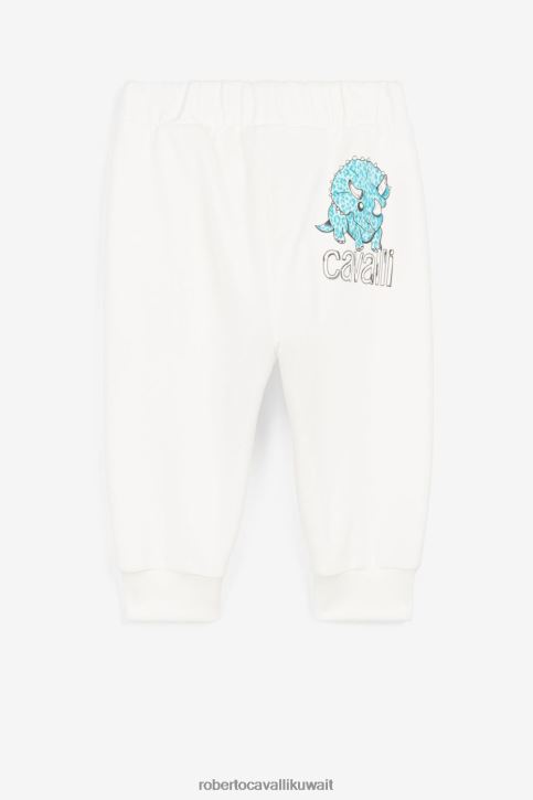 Roberto Cavalli أولاد رمل شورت مطرز بالشعار ملابس 4H40H1713