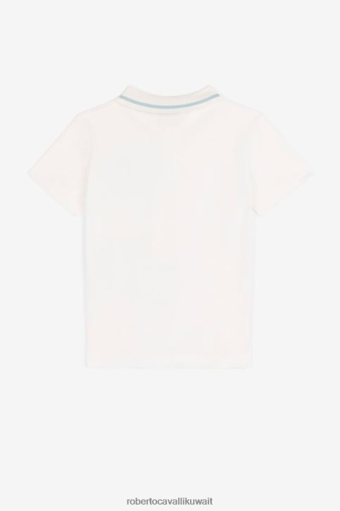 Roberto Cavalli أولاد أزرق شورت سباحة بطبعة جلد الفهد ملابس 4H40H1716