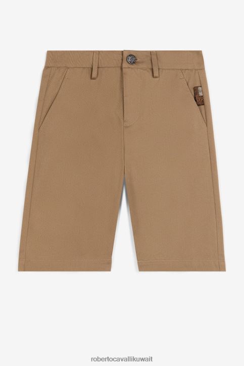 Roberto Cavalli أولاد رمل شورت بطبعة الشعار ملابس 4H40H1731