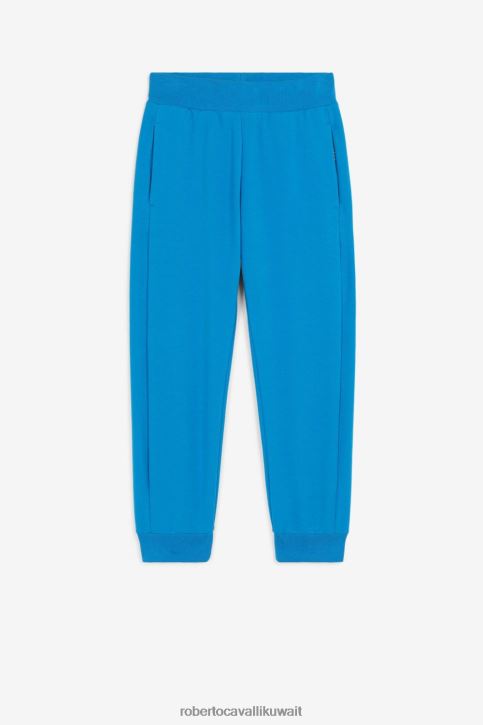 Roberto Cavalli أولاد الياقوت بنطال رياضي بطبعة شعار الماركة ملابس 4H40H1757