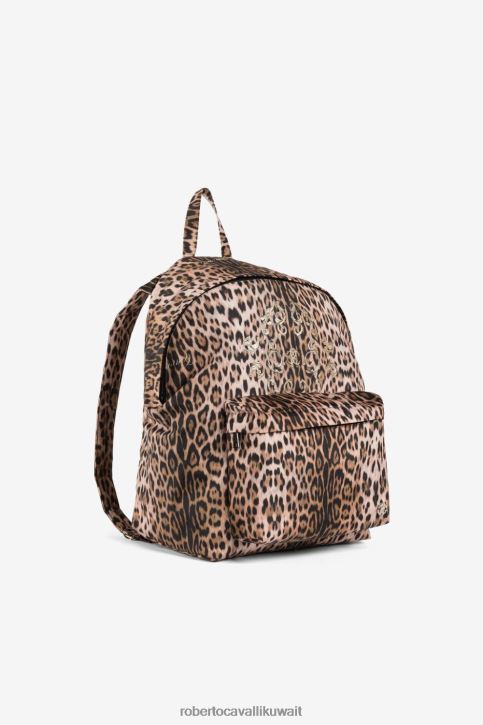 Roberto Cavalli أولاد أزرق قبعة بيسبول قطنية بطبعة مونوغرام مُكَمِّلات 4H40H1761