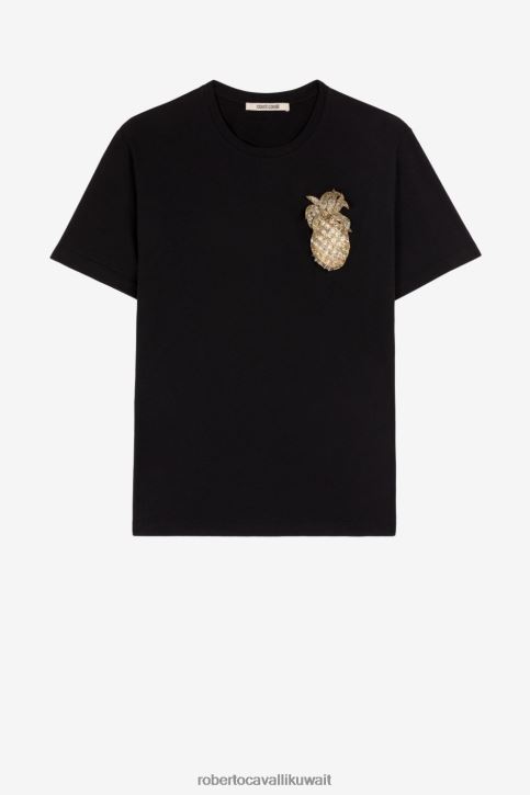 Roberto Cavalli نحيف موضة تي شيرت ملابس 4H40H195