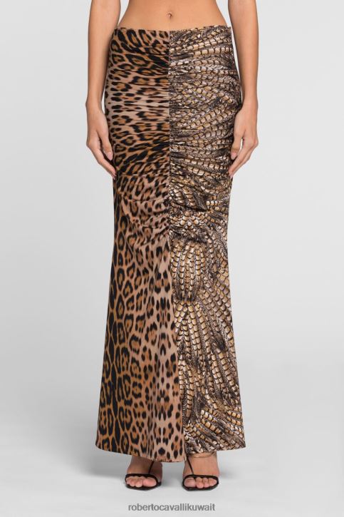 Roberto Cavalli نحيف حار تنورة من القطن مطرزة بالانجليزية ملابس 4H40H237