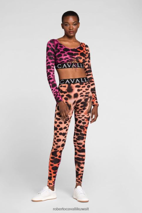 Roberto Cavalli نحيف حار بنطال قصير مزين بترصيع ملابس 4H40H285