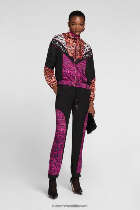 Roberto Cavalli نحيف موضة طماق عالية الخصر بطبعة الفهد ملابس 4H40H287