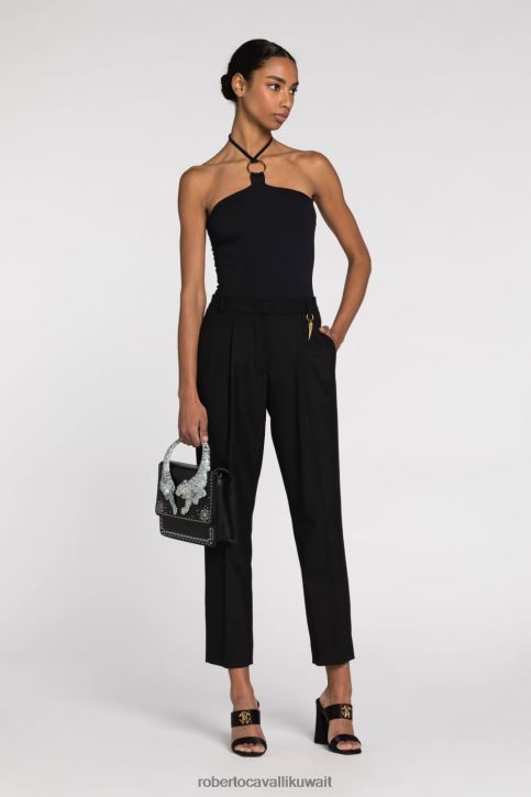 Roberto Cavalli نحيف حار بنطال رياضي بجزء مطبوع ملابس 4H40H288