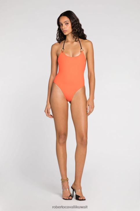 Roberto Cavalli نحيف حار سروال بكيني داخلي بحلية على شكل أسنان النمر ملابس 4H40H366