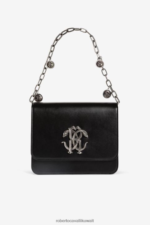 Roberto Cavalli نحيف موضة حقيبة كتف من جلد الثعبان المرآة مُكَمِّلات 4H40H419