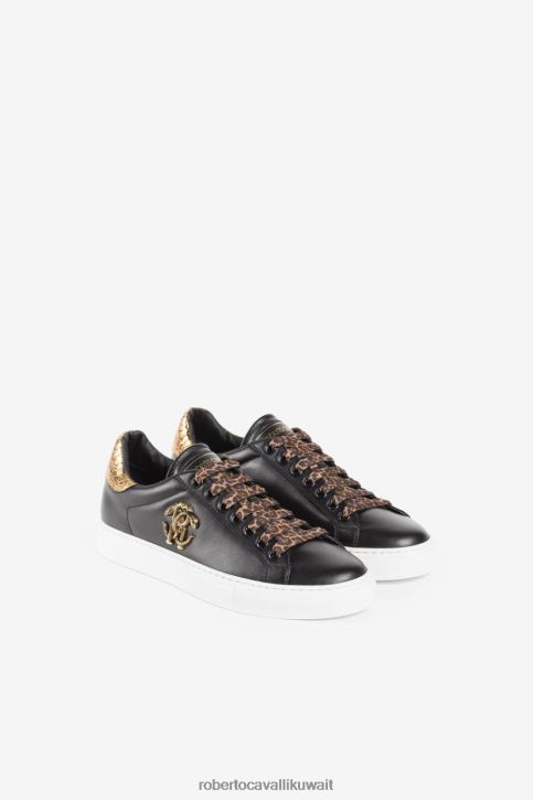 Roberto Cavalli نحيف أنيق حذاء رياضة أحذية 4H40H456