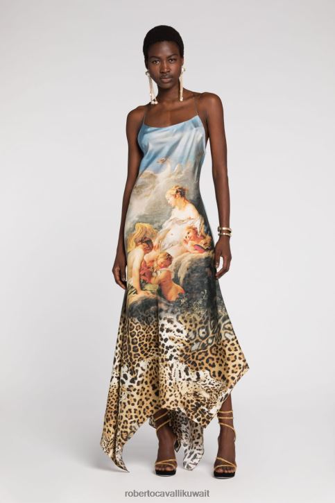 Roberto Cavalli نحيف طبيعي بدلة بطبعة الفهد ملابس 4H40H45