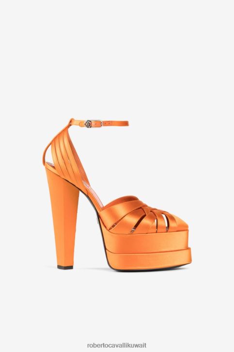 Roberto Cavalli نحيف فهد صندل بنعل سميك بطبعة جاكوار أحذية 4H40H489