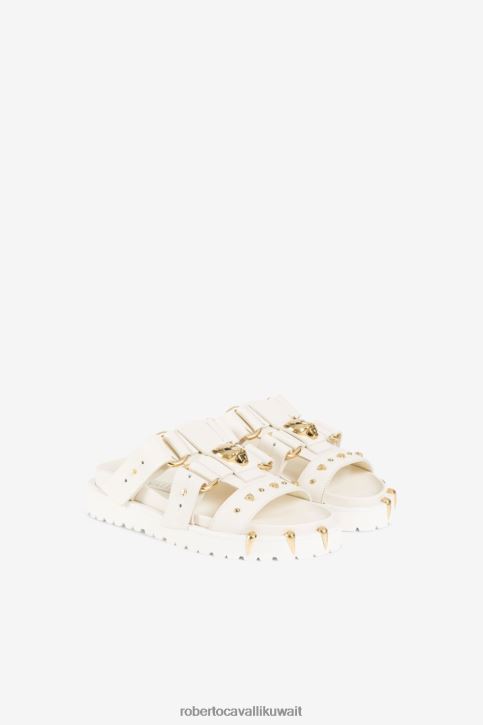 Roberto Cavalli نحيف موضة الصنادل مكتنزة رئيس النمر أحذية 4H40H537