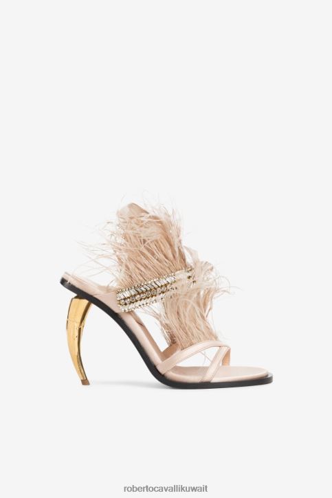 Roberto Cavalli نحيف موضة الصنادل مكتنزة رئيس النمر أحذية 4H40H537