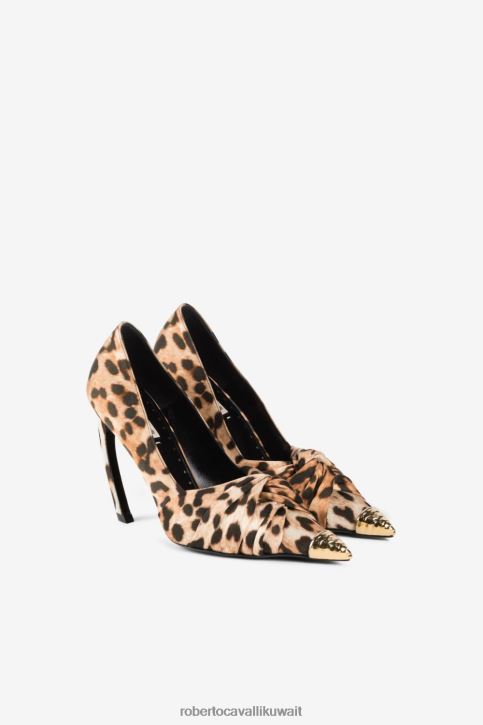 Roberto Cavalli نحيف فهد حذاء ملتوي بطبعة جاكوار أحذية 4H40H542