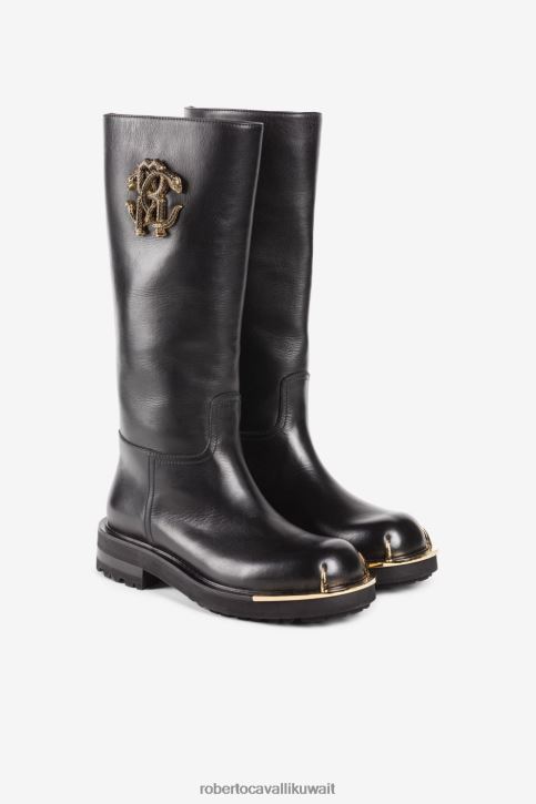 Roberto Cavalli نحيف أنيق حذاء طويل أحذية 4H40H561