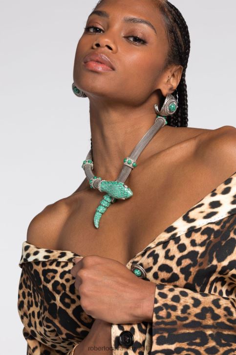 Roberto Cavalli نحيف مزيج ليو الترتان حذاء بطبعة الترتان والأسيلوت أحذية 4H40H582