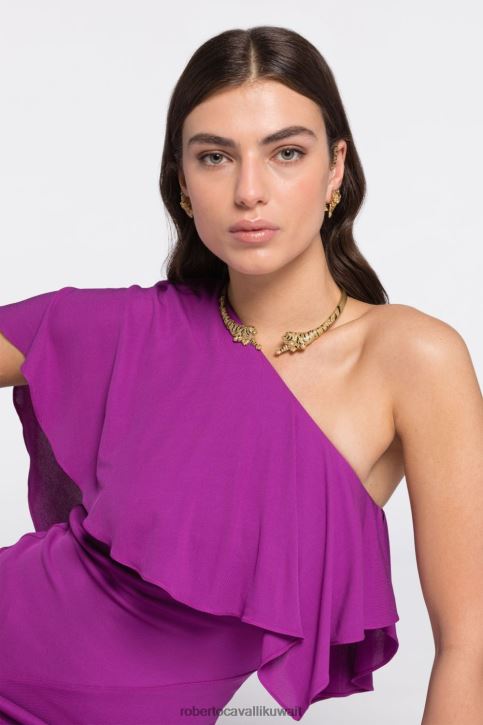 Roberto Cavalli نحيف الذهب الأسود قلادة النمر المطلية بالمينا مُكَمِّلات 4H40H586