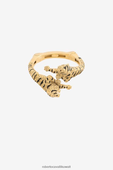 Roberto Cavalli نحيف الذهب الأسود صفعة النمر مُكَمِّلات 4H40H589