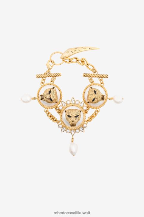 Roberto Cavalli نحيف أنيق سوار بتصميم جاكوار مُكَمِّلات 4H40H610