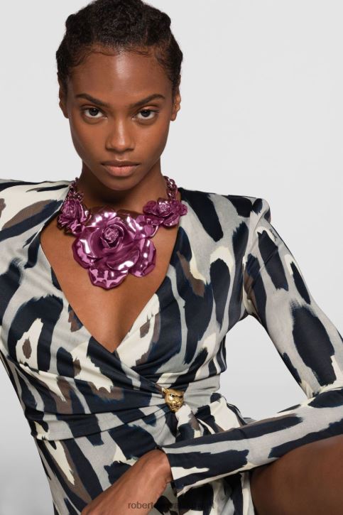 Roberto Cavalli نحيف حار أقراط الورد مُكَمِّلات 4H40H615