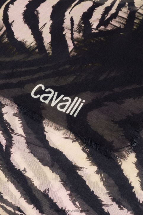Roberto Cavalli نحيف موضة ملكة صقلية ووشاح حريري بطبعة الحرية مُكَمِّلات 4H40H651